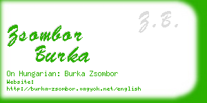 zsombor burka business card